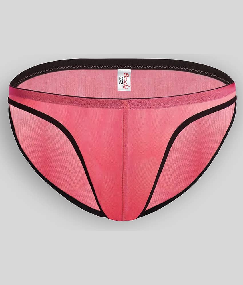 Bruchi Club Pack of 1 Lycra Briefs For Men's ( Coral )
