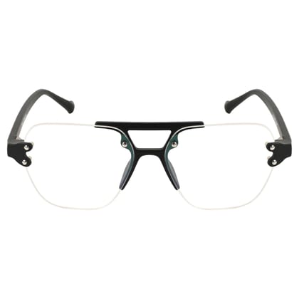 TERRY & CO Zero Power Blue Cut Eyeglasses | Anti-Glare, UV Protection, Lightweight | For Gaming & Computer Use | Unisex |Shine Black