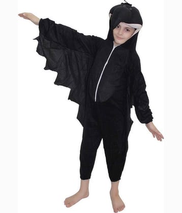 Kaku Fancy Dresses Crow Bird Costume -Black, 5-6 Years, For Boys & Girls