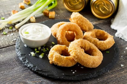 Cheesy Onion Rings