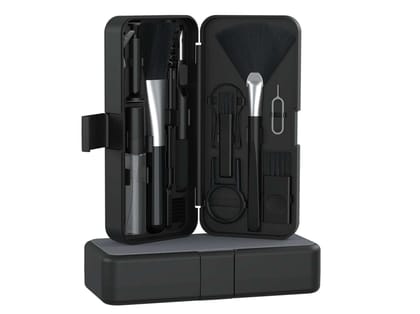 Portronics Clean N 19 in 1 Smart Gadget Cleaning Kit for Smartphones, Tablets, Laptops, Earbuds - Black