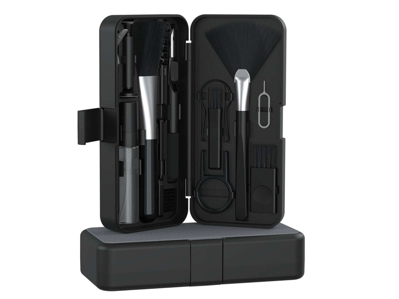 Portronics Clean N 19 in 1 Smart Gadget Cleaning Kit for Smartphones, Tablets, Laptops, Earbuds - Black