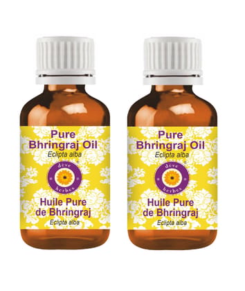 Deve Herbes Bhringraj Oil (Eclipta alba) | Infused | Pure | Non-Sticky | Lightweight | For Scalp Application | Traditional Ayurvedic | Men & Women | 30ml X 2 Deve Herbes Bhringraj Oil (Eclipta alba) | Infused | Pure | Non-Sticky | Lightweight | For Scalp