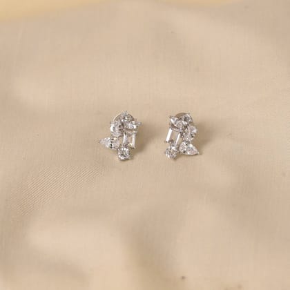 Samatha Silver Earrings-Silver