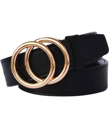 SUNSHOPPING Black PU Formal Belt