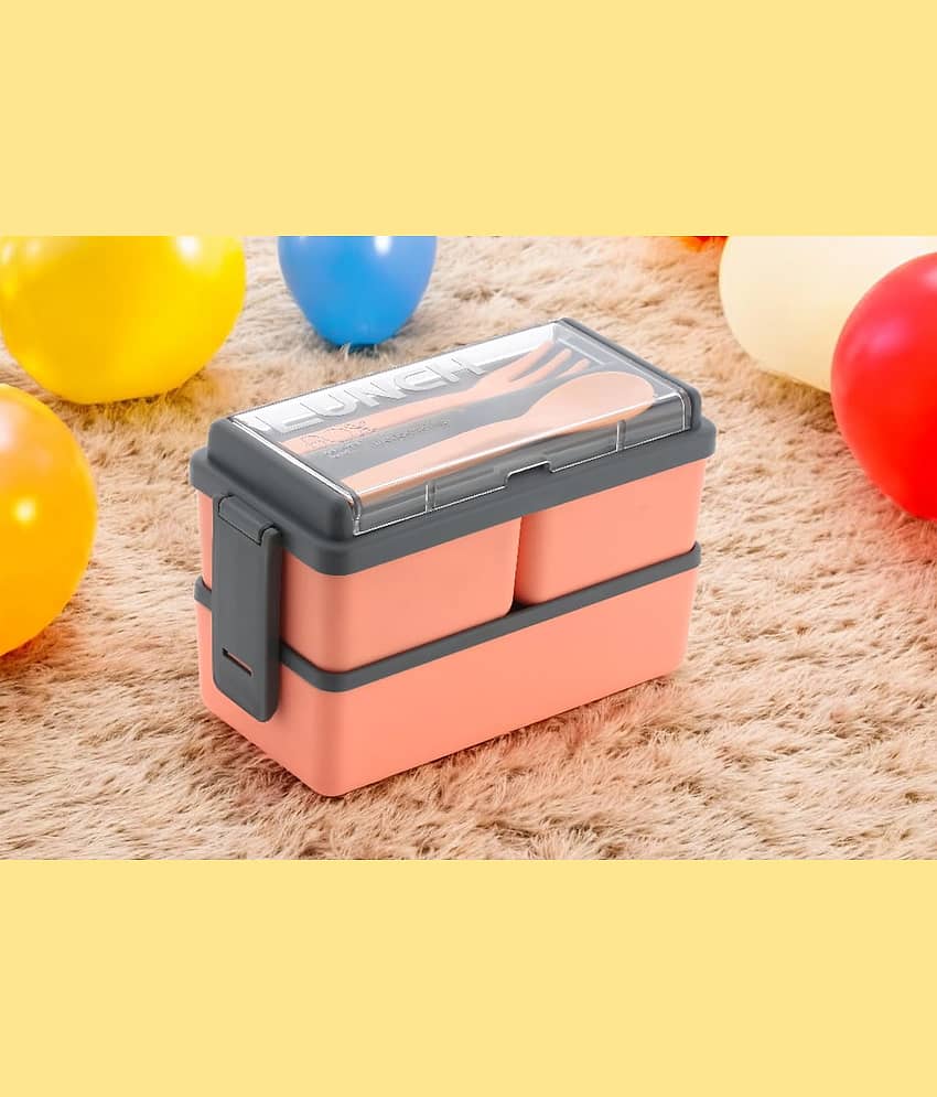 DarkShri - Pink Plastic Lunch Box ( Pack of 1 )