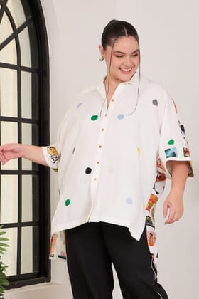 FAVOURITE crepe one-size shirt-Multicolour / One size / Alpha Crepe