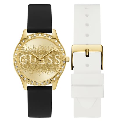 Guess Women 38.5 mm Gold Dial Analog Watch- U1403L1M-Gold
