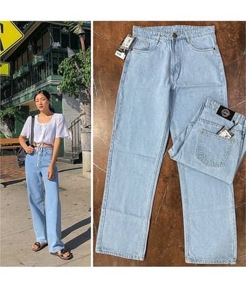 9x denims - Ice Blue Denim Regular Fit Women's Jeans ( Pack of 1 )