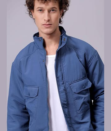 The Indian Garage Co. Nylon Men's Windcheater Jacket - Blue ( Pack of 1 )