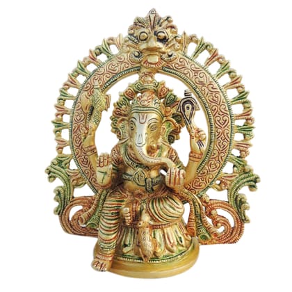 Brass Showpiece Ganesh Ji Statue (BSMAS1240 G)