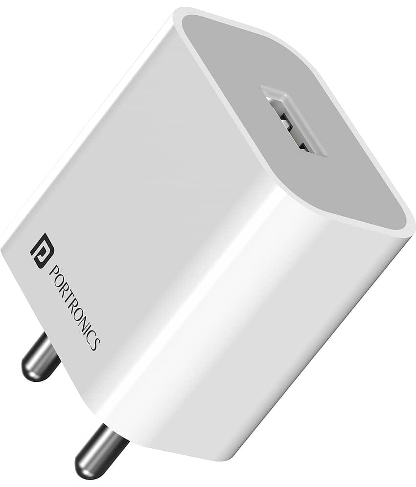 Portronics No Cable 2.4A Wall Charger