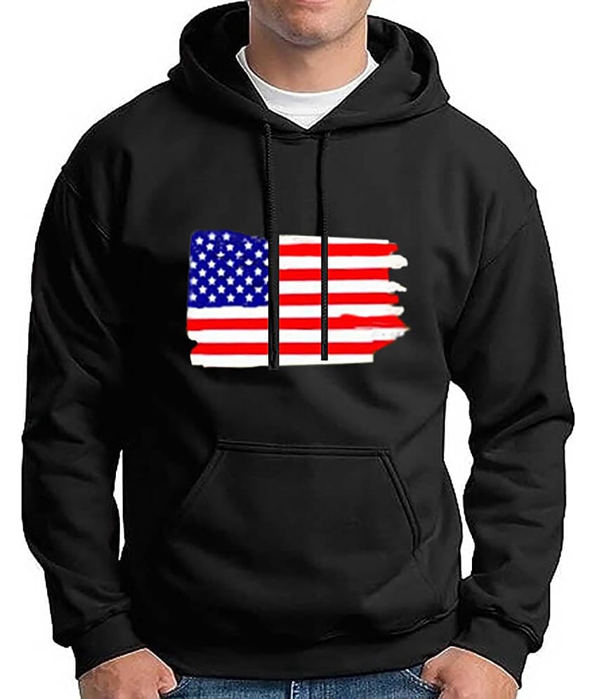 code yellow Fleece Hooded Men's Sweatshirt - Black ( Pack of 1 )