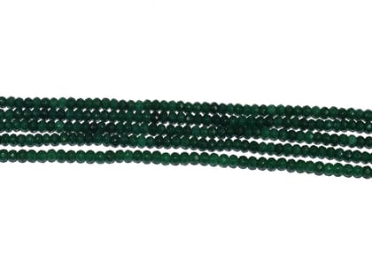 Gemstone Faceted Roundel Agate Loose Beads , 3X4 MM , FDB-060-Per String of Approx 115 PCS / 3X4 MM