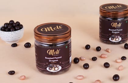 Roasted Peanut Dragees, 100 gm | Melt Chocolates