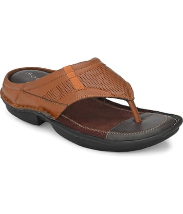 softio Tan Flip Flops