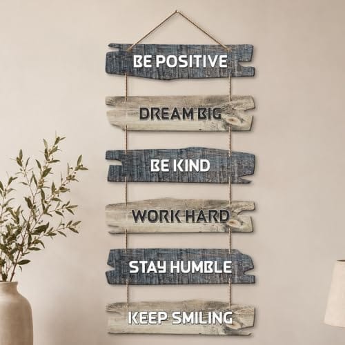 Decorative Wall Hanging Wooden Art | Quotes Decor Item | Wall Poster | Office Wall Decoration Items | Wall Art