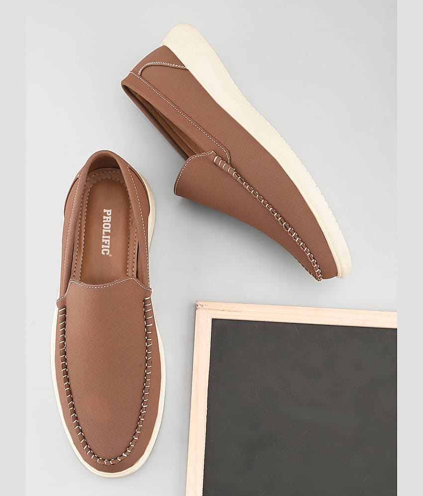 Prolific MH-CM206 Brown Men's Slip-on Shoes