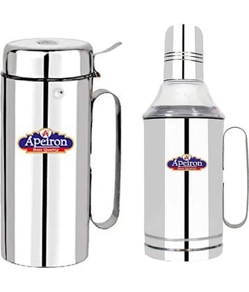 APEIRON 1250ml & 1000ml Steel Oil Container/Dispenser Set of 2 1250 mL