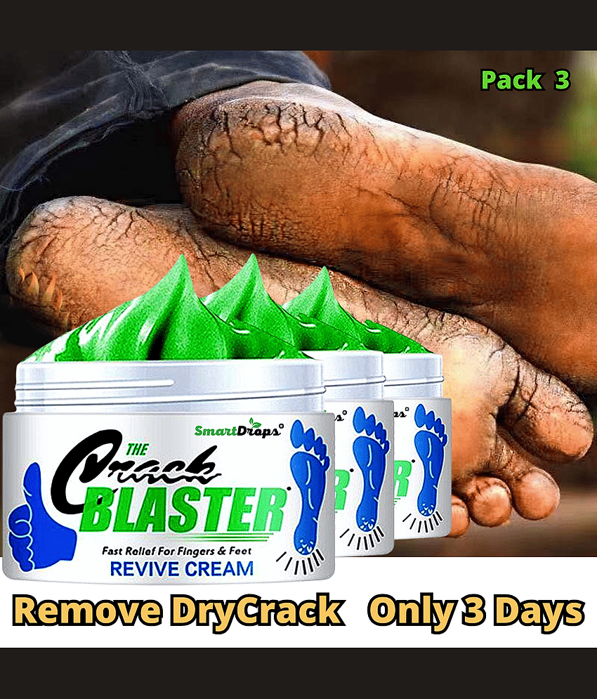 Smartdrops Cracked Heel Repair Feet Cream Foot Cream ( 150 g ) Pack of 3