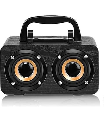 Walrus WL-BOOMBOX-BLACK 6 W Bluetooth Speaker Bluetooth V 5.3 with SD card Slot,USB,Aux Playback Time 10 hrs Black