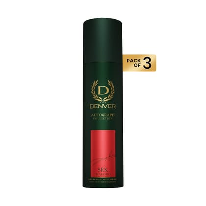 Denver Pack of 3 SRK Deos Maestro - 140ml Each