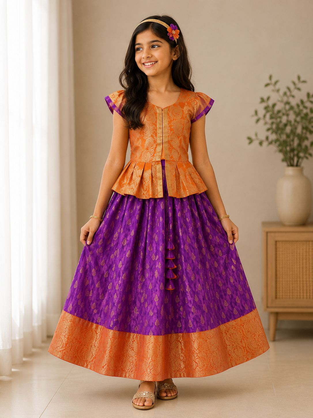 Handcrafted Lehenga Choli Set | Traditional Skirt & Blouse | Women's Ethnic Wear