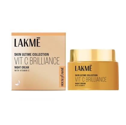 Lakme Vitamin C Brilliance Night Cream with Vitamin C 50G, healthy, glowing skin Lakme Vitamin C Brilliance Night Cream with Vitamin C 50G, healthy, glowing skin - 50 g (Pack of 1)