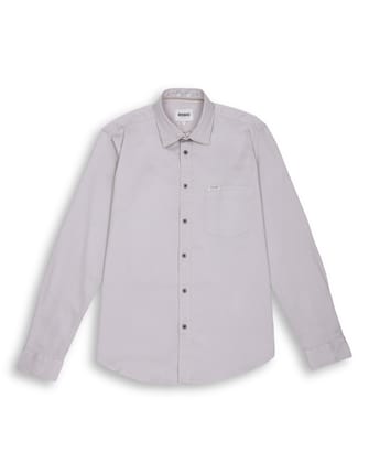 SOLID SHIRT IN LT GREY-M