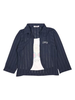 ALBION KIDS NAVY GIRLS TOP