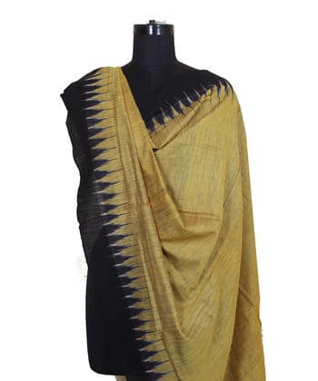 Olive green buti handwoven cotton silk gopalpur dupatta