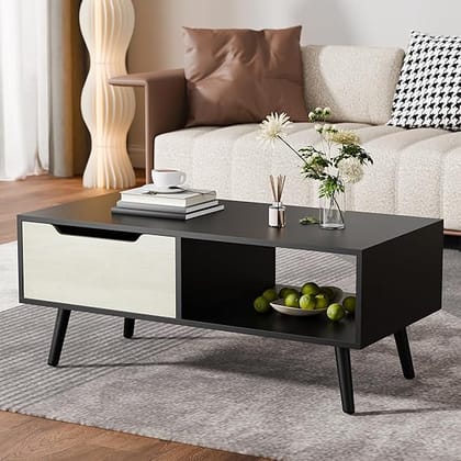 Cozy Castle Modern Coffee Table – Black