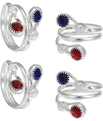 AanyaCentric - Gold Toe Rings ( Pack of 4 )