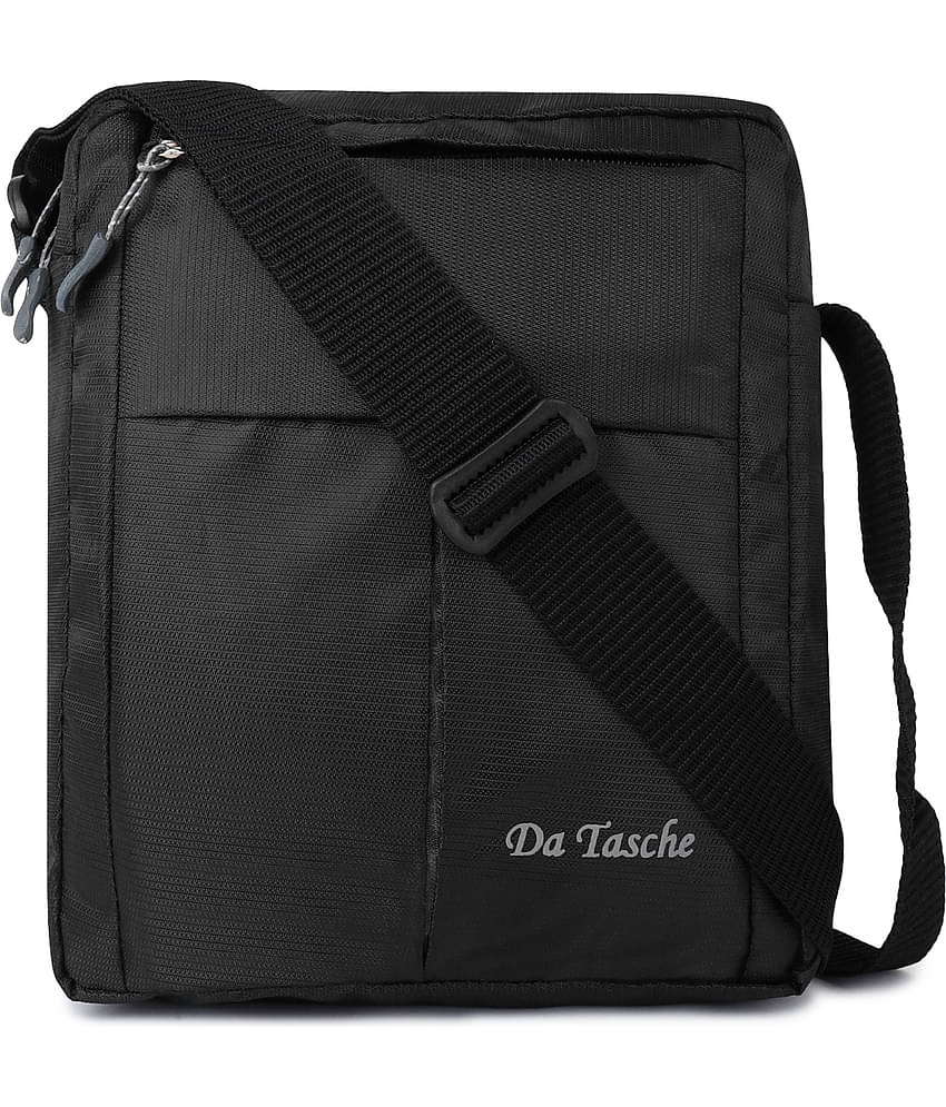 Da Tasche - Black Solid Messenger Bag