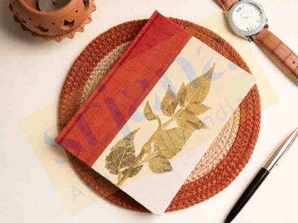 Handcrafted Leaf Pressed Notebook Handicrafts Handcrafted Leaf Pressed Notebook Handicrafts