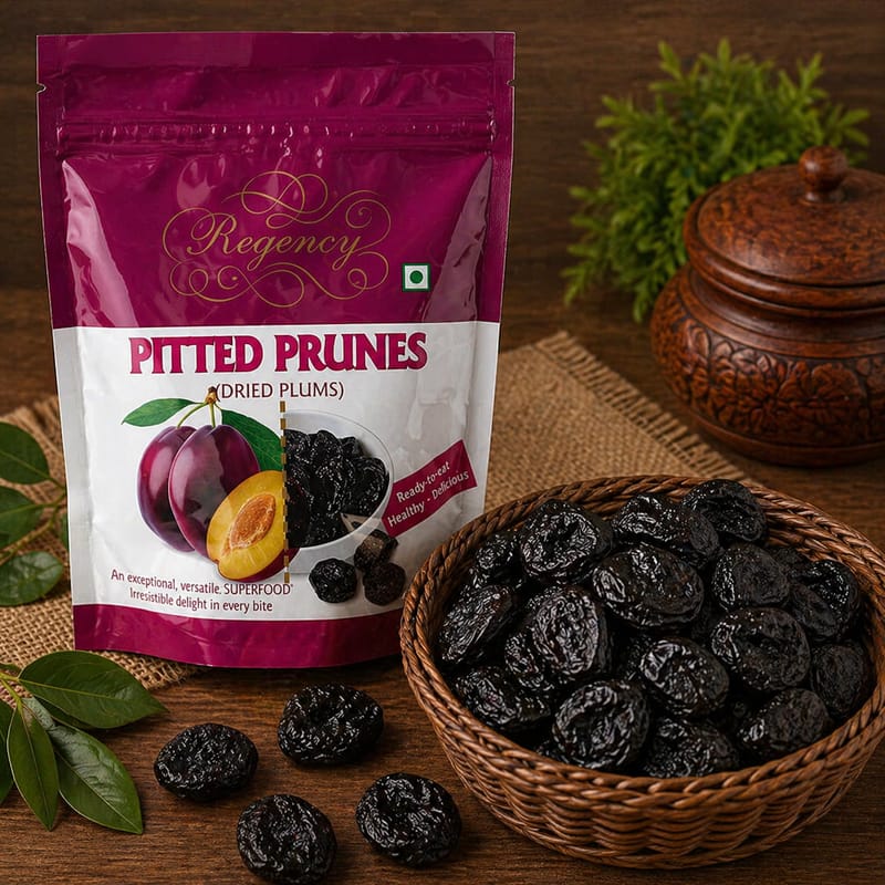 Regency Pitted Prunes Dried Plums (200g) | Natural & Nutrient-Rich Healthy Snack