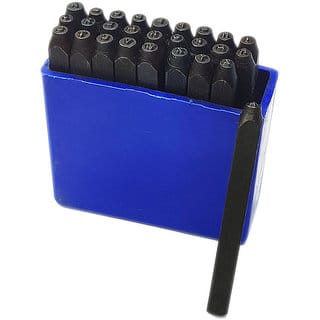 Scorpion Hardened Steel Alphabet Punch Set, 1/16 Inches-1.6mm (Carbon Steel) 27 Stamps Letter Set