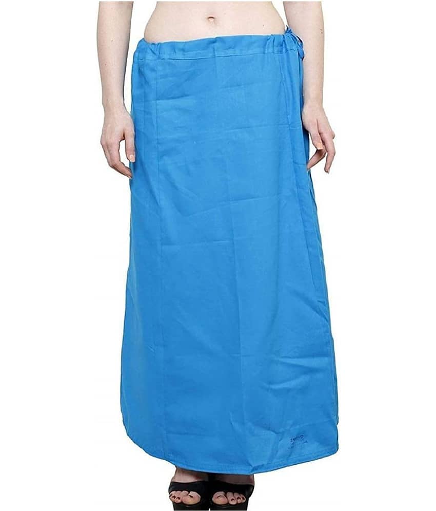 Perfect cloth store Blue Cotton Petticoat - Single