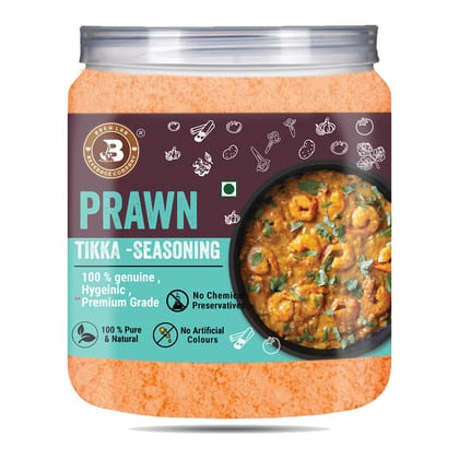 Brew Lab 100% Natural Prawn Tikka Seasoning | Bring Flavor to Prawns | Ready to Use-250gm