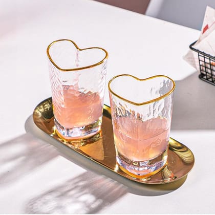 Divine Cocktail Glass with Gold Rim - Set Of 2
