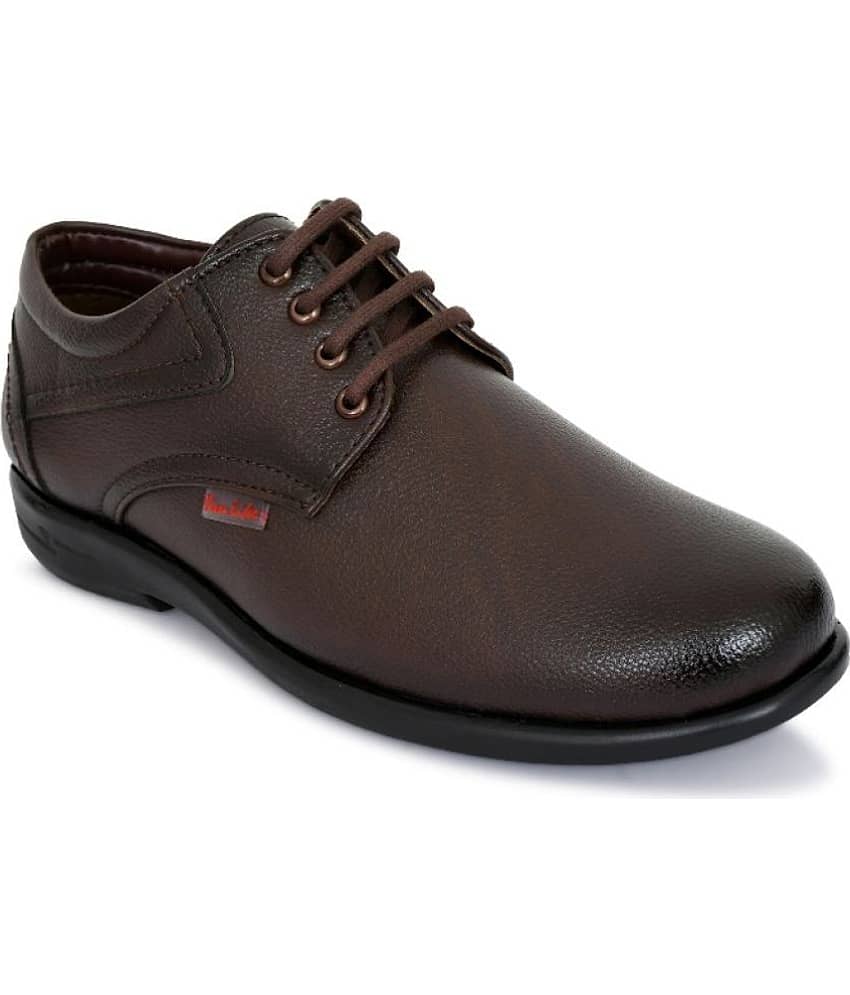 YOU LIkE - Brown Men's Derby Formal Shoes