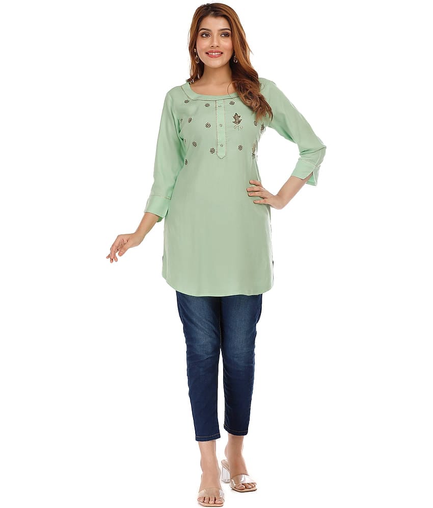 Rayon Short Kurti For Women (Pack of 1)