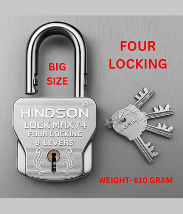 Hindson Silver Pad Lock ( Pack of 1 )