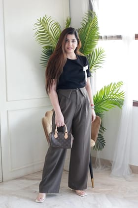 Otranto Brown Luxe Trouser-S-M