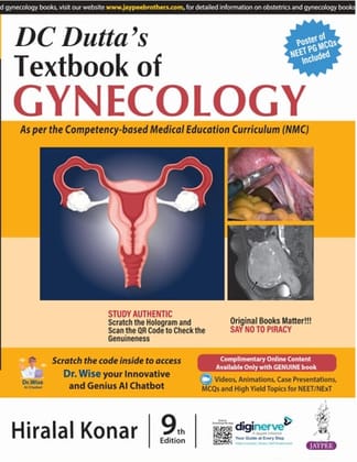 DC Dutta's Textbook of Gynecology 9th Edition 2024