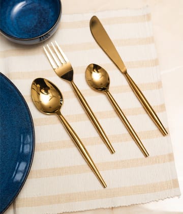 Golden Cutlery Set