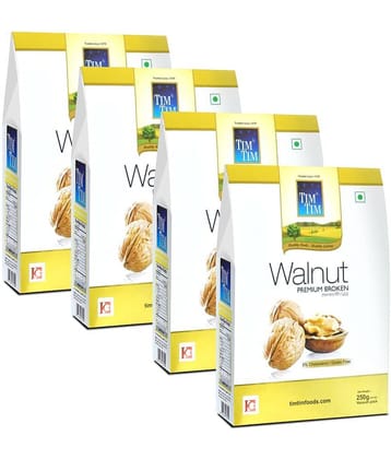Tim Tim Premium Broken Walnuts Kernels 1 Kg (250g x 4)