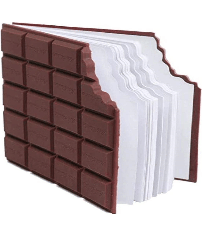 KALRA MAGIC (Pack 1) Chocolate Fragrance Diary Scented Chocolate Notebook Small Memo in Eaten Chocolate Shape Personal Pocket Diary 8.5 x 11 inches (Brown)