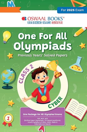 Oswaal One For All Previous Year Solved Paper CYBER for CLass 2 with cover syllabus of cbse,international boards -12092025olycy2 [Paperback] Oswaal