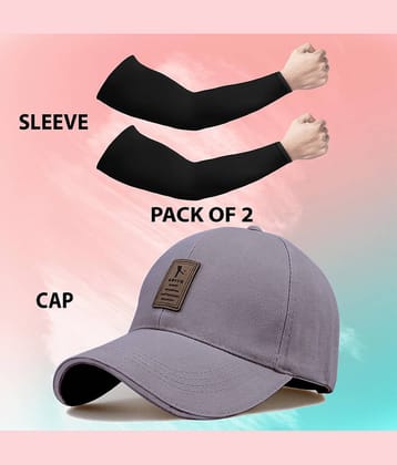 Alamos Pack of 2 Cotton Men's Cap ( Grey )